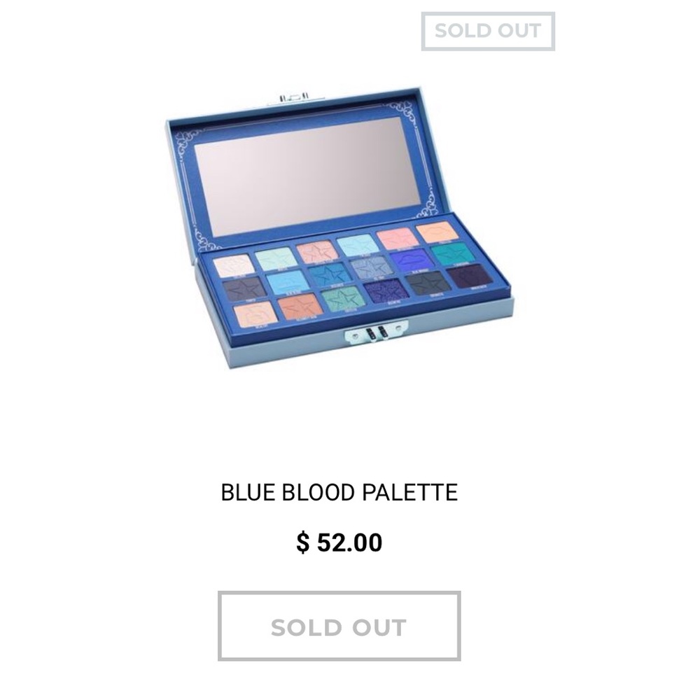 JSC⭐️BLUE BLOOD PALETTE 💙💙🦋🐟 SOLD OUT!!!